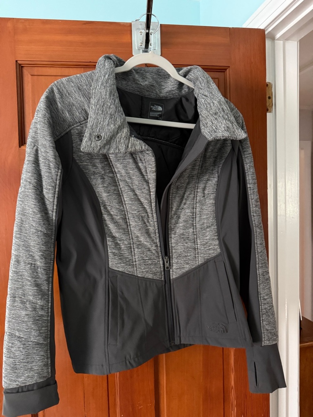 The North Face Gray Heather and Charcoal Utility Jacket